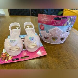 Disney Princess Pink light up Tiara and dress up shoes for Kids